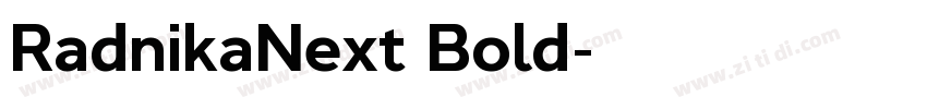 RadnikaNext Bold字体转换